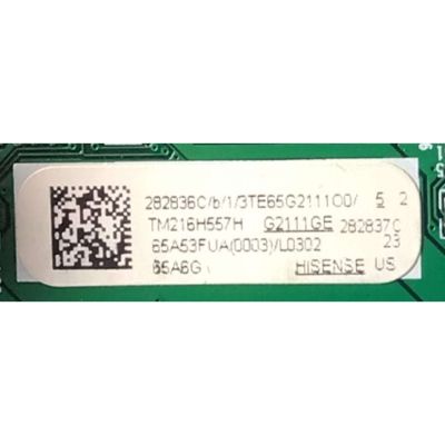 KIT DE TARJETAS PARA TV HISENSE / MAIN 282836 / RSAG7.820.10638/ROH / 65A53FUA(0003) / 282837 / FUENTE 290739 / RSAG7.820.9999/ROH / T-CON 291479 / RSAG7.820.11117/ROH / 293768 / DISPLAY HV650QUB-F70 / PANEL HD650Y1U72-T0L2 / MODELO 65A6G 65A53FUA - Imagen 2